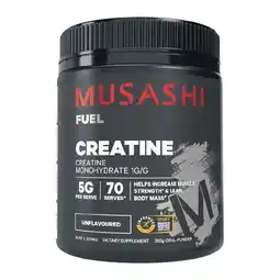 Woolworths Musashi Creatine Unflavoured offer