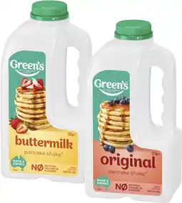 Coles Green's Pancake Mix-375g offer