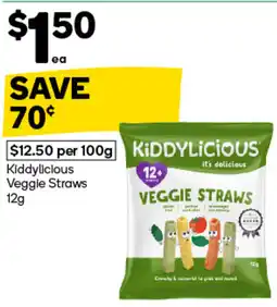 Woolworths Kiddylicious Veggie Straws offer