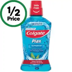 Woolworths Colgate Plax Alcohol Free Mouthwash offer