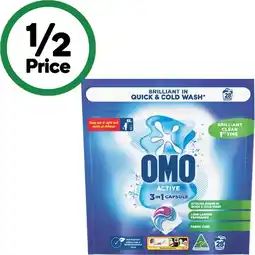 Woolworths OMO Laundry Capsules offer