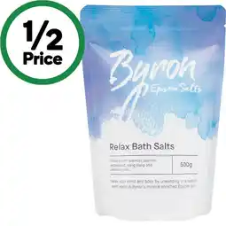 Woolworths Byron Body Relax Bath Salts offer