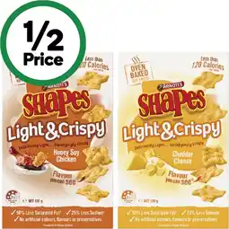 Woolworths Shapes Light & Crispy Crackers offer