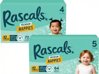 Coles Rascals Premium Jumbo Nappies-108 Pack offer
