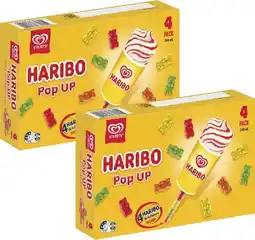 Coles Streets Haribo Vanilla & Strawberry Swirl Pop Ups 340mL offer