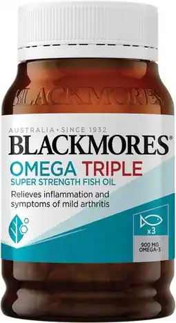 Coles Blackmores Omega Triple Super Strength Capsules offer