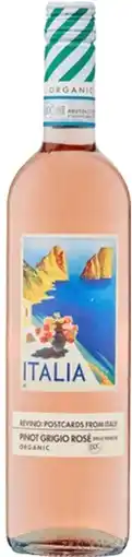 Coles Postcards from Italy Organic Pinot Grigio Rose offer