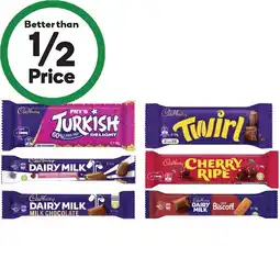 Woolworths Cadbury Medium Chocolate Bar offer