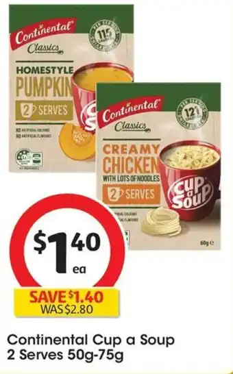 Coles Continental Cup a Soup offer