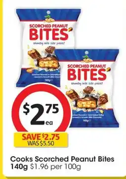 Coles Cooks Scorched Peanut Bites offer