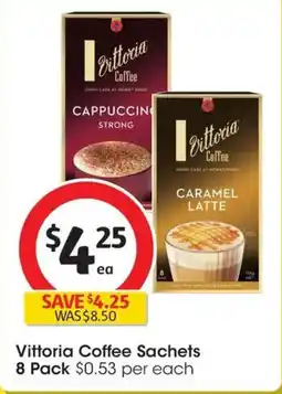 Coles Vittoria Coffee Sachets offer
