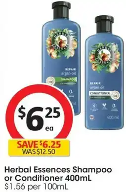 Coles Herbal Essences Shampoo or Conditioner offer