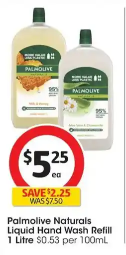 Coles Palmolive Naturals Liquid Hand Wash Refill offer