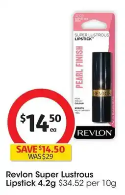 Coles Revlon Super Lustrous Lipstick offer