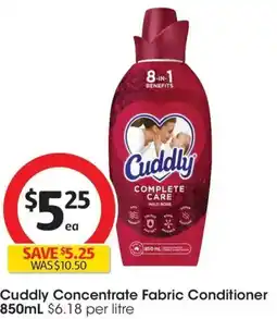Coles Cuddly Concentrate Fabric Conditioner offer