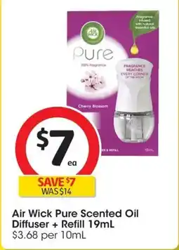 Coles Air Wick Pure Scented Oil Diffuser + Refill offer