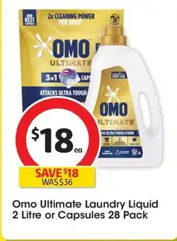 Coles Omo Ultimate Laundry Liquid offer