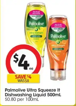 Coles Palmolive Ultra Squeeze It Dishwashing Liquid offer