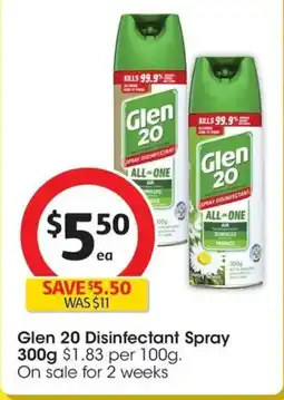 Coles Glen 20 Disinfectant Spray offer
