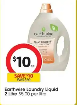 Coles Earthwise Laundry Liquid offer