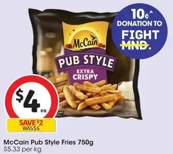 Coles McCain Pub Style Fries offer