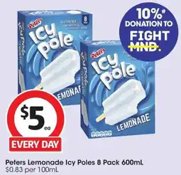 Coles Peters Lemonade Icy Poles offer