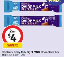 Coles Cadbury Dairy Milk Fight MND Chocolate Bar offer