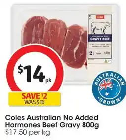 Coles Coles Australian No Added Hormones Beef Gravy offer