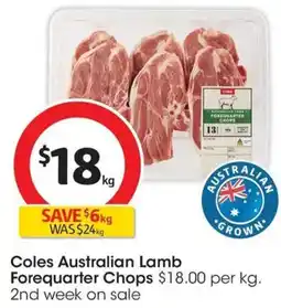 Coles Coles Australian Lamb Forequarter Chops offer