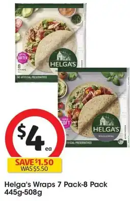 Coles Helga's Wraps offer