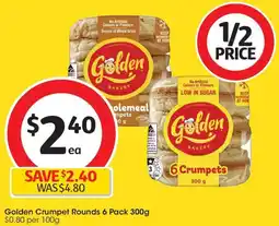 Coles Golden Crumpet Rounds offer