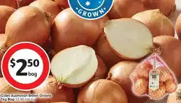 Coles Coles Australian Brown Onions offer