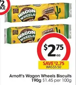 Coles Arnott's Wagon Wheels Biscuits offer