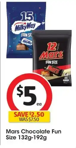 Coles Mars Chocolate Fun Size offer