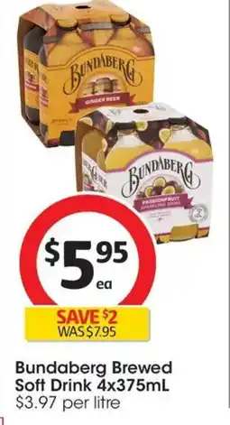 Coles Bundaberg Brewed Soft Drink offer