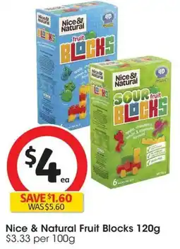 Coles Nice & Natural Fruit Blocks offer