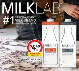 Coles Milklab Milk ` offer