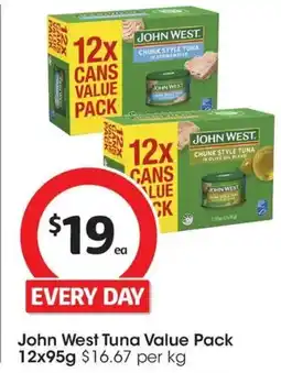 Coles John West Tuna Value Pack offer
