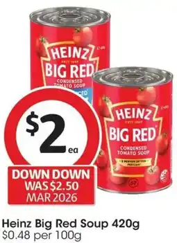Coles Heinz Big Red Soup offer