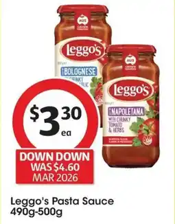 Coles Leggo's Pasta Sauce offer