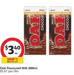 Coles Oak Flavoured Milk offer