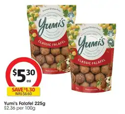 Coles Yumi's Falafel offer