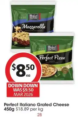 Coles Perfect Italiano Grated Cheese offer