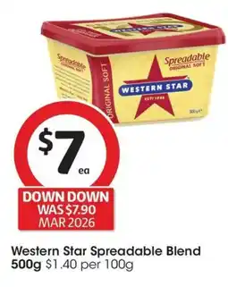 Coles Western Star Spreadable Blend offer