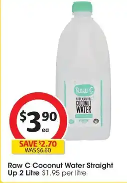 Coles Raw C Coconut Water Straight Up offer