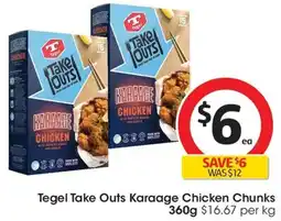 Coles Tegel Take Outs Karaage Chicken Chunks offer