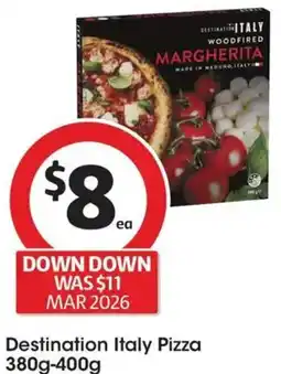Coles Destination Italy Pizza offer