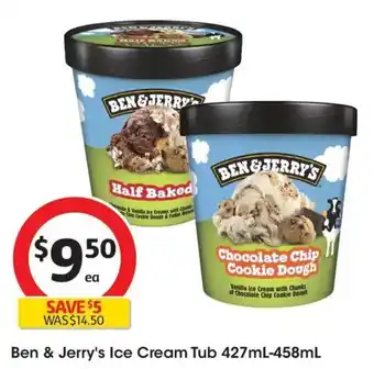 Coles Ben & Jerry's Ice Cream Tub offer