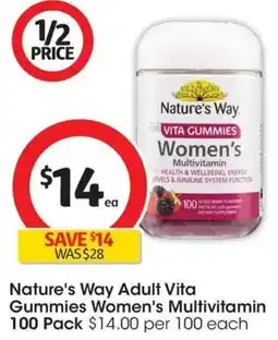 Coles Nature's Way Adult Vita Gummies Women's Multivitamin offer