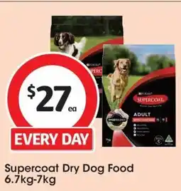 Coles Supercoat Dry Dog Food offer